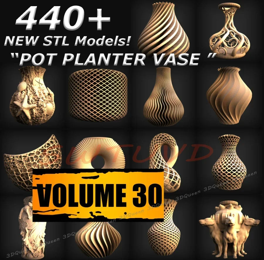 440+ Planter POT Vase STL File - Laser Engraving Software review and price