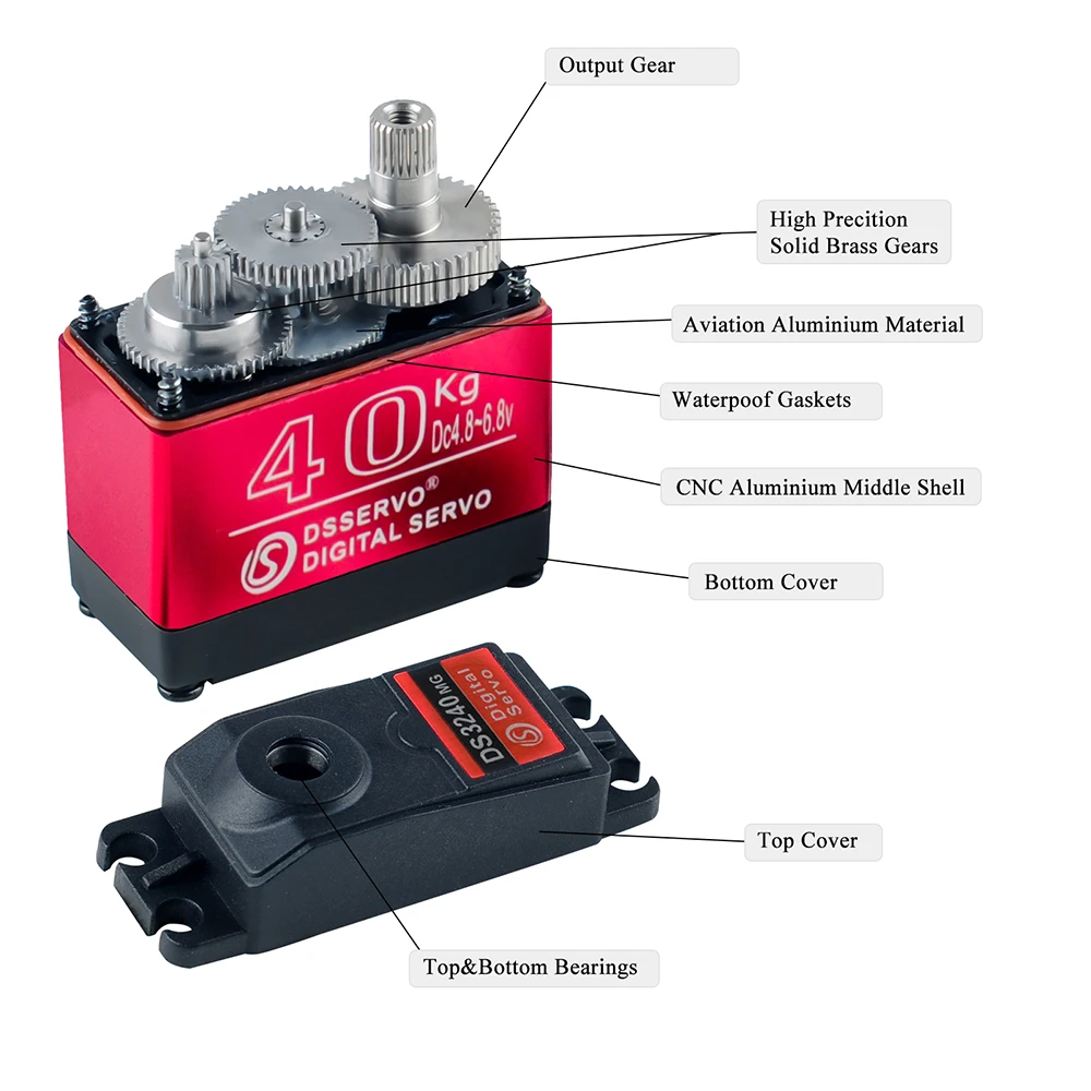 40KG Dsservo DS3240 Large Torq - Servo Motor Cnc review and price