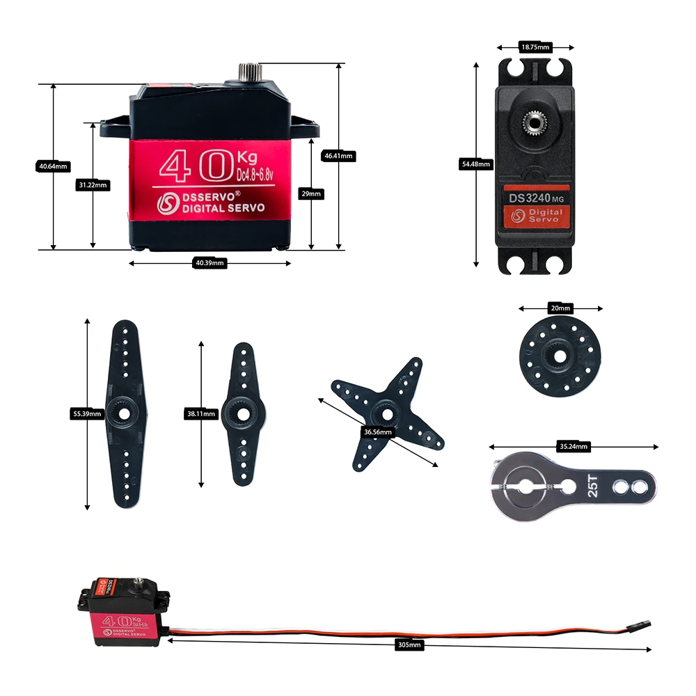 40KG Dsservo DS3240 Large Torq - Servo Motor Cnc review and price