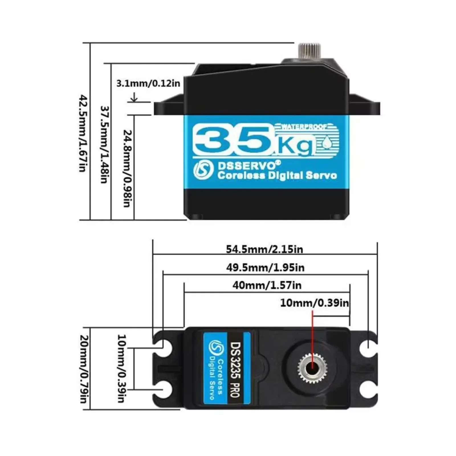 DS3235 PRO Coreless Digital Se - Servo Motor Cnc review and price