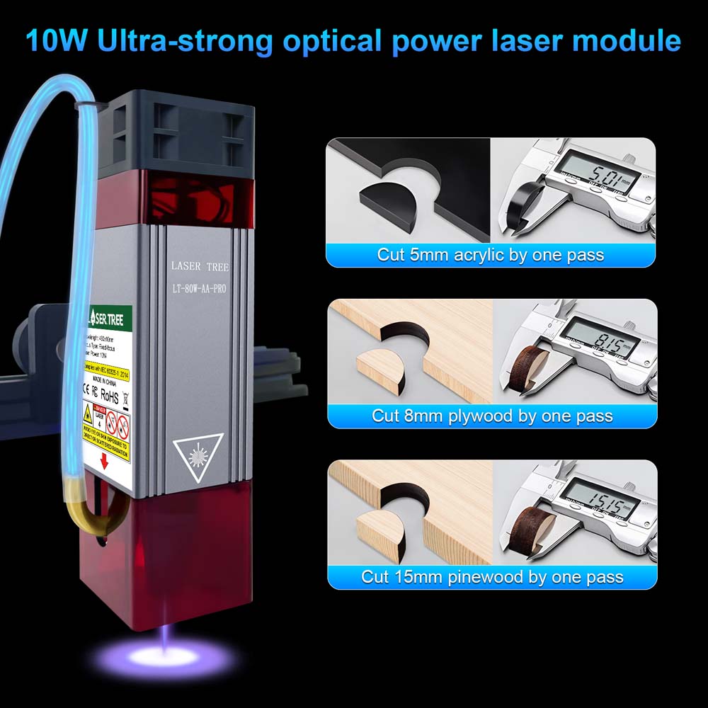 LASER TREE 20w 40W 80W Laser M - Metal Laser Cutter Head review and price