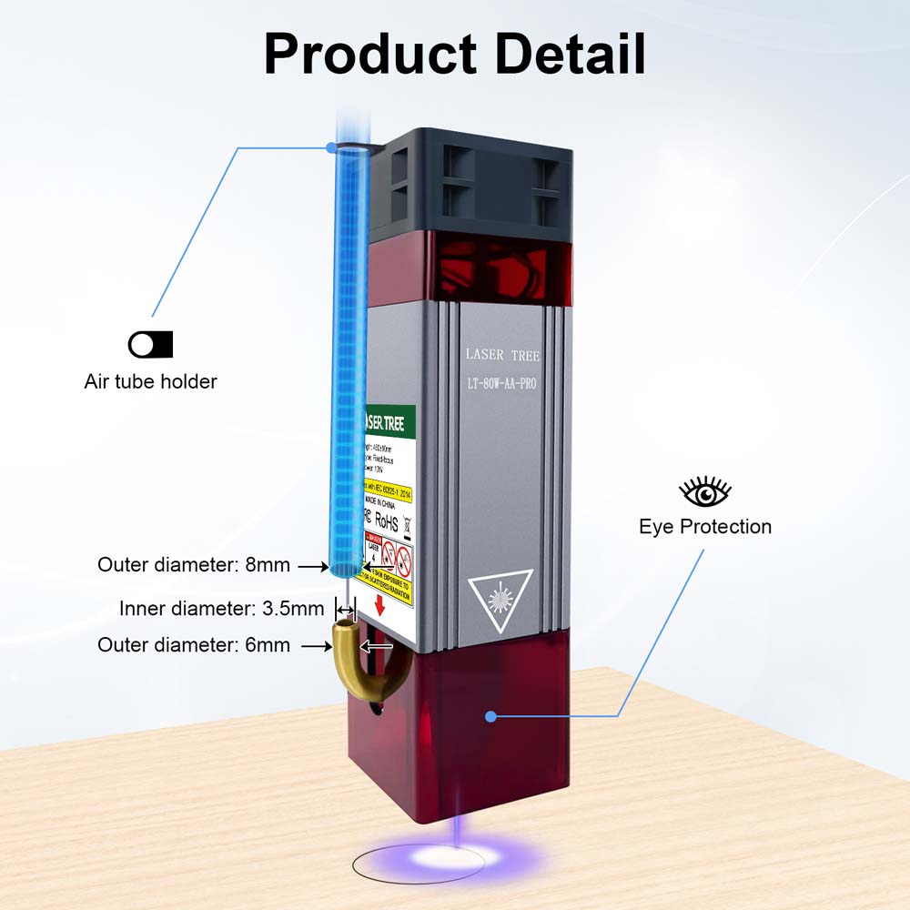 LASER TREE 20w 40W 80W Laser M - Metal Laser Cutter Head review and price