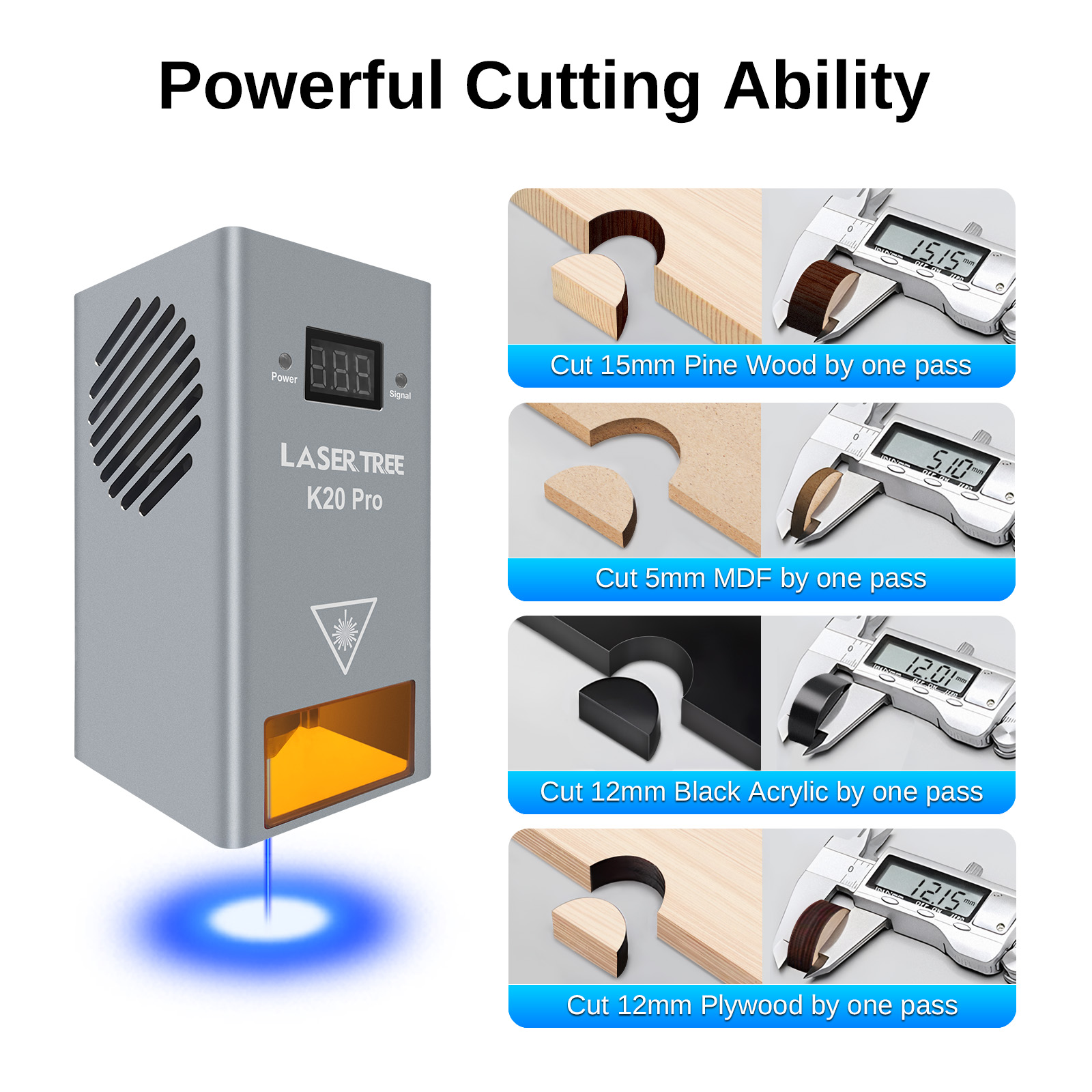 LASER TREE High Power 20W Opti - Metal Laser Cutter Head review and price