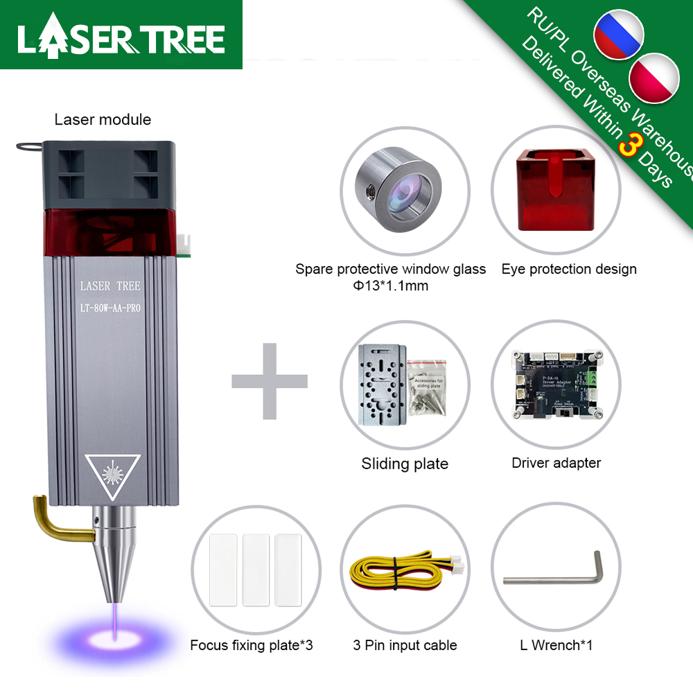 LASER TREE 20W 10W 5W Optical  - Metal Laser Cutter Head review and price