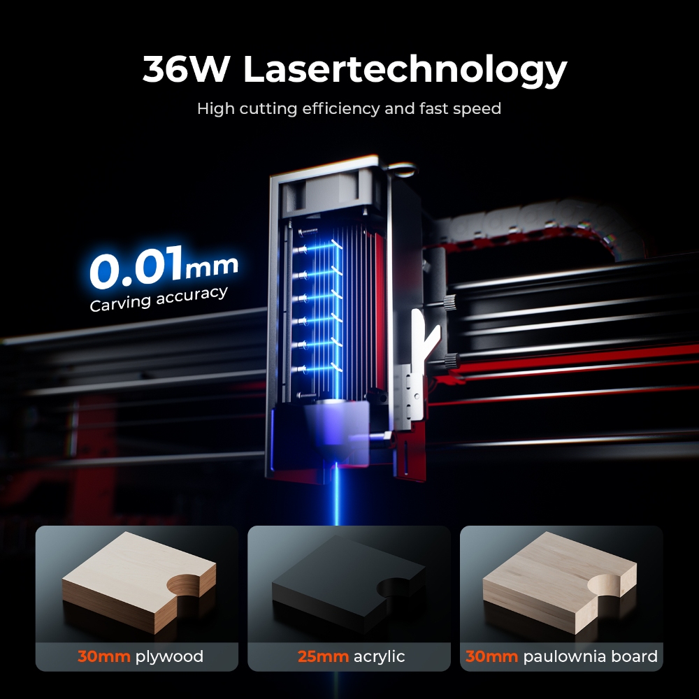 ACMER S2 PRO 36W/48W Laser Eng - Laser Engraving Software review and price