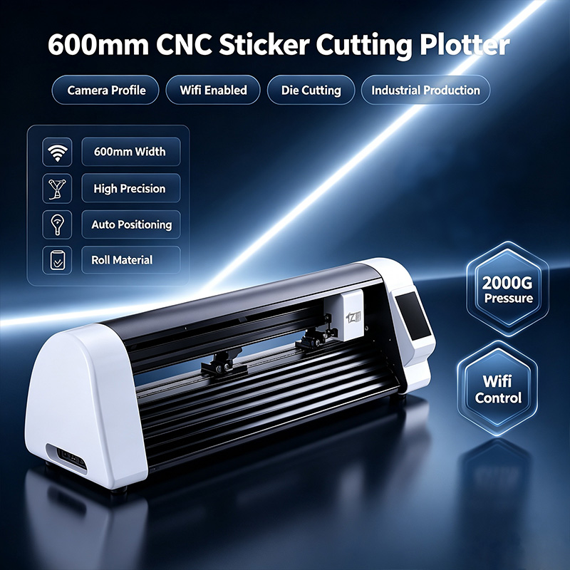 600mm CNC Laser Sticker Cuttin - Industrial Laser Cutter review and price
